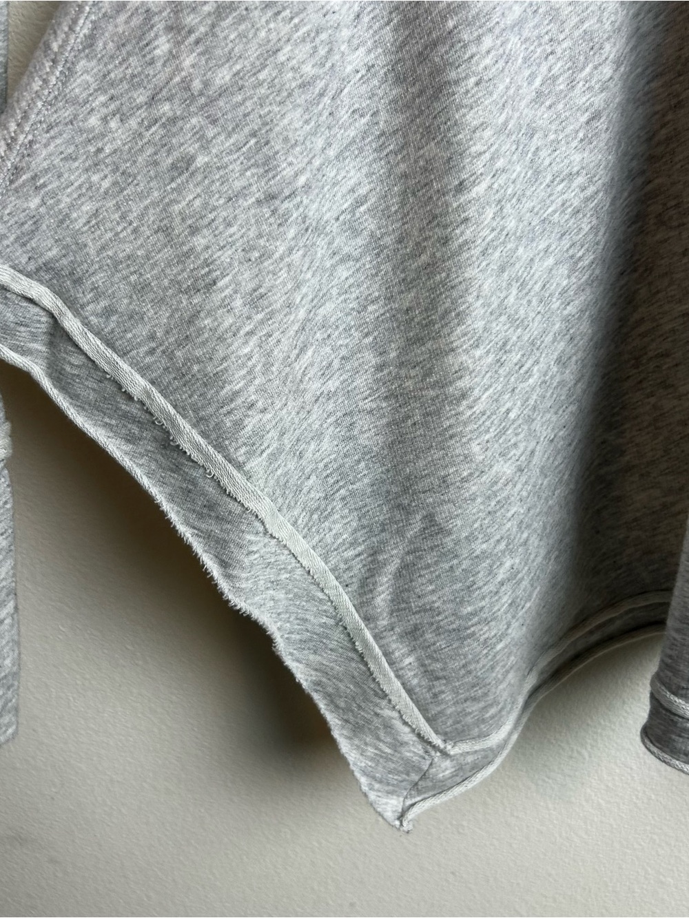 Free People off-the-shoulder boat neck soft Heather gray long sleeve size: S - Picture 5 of 11